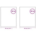 vidaXL Films pour fenêtre 3 Pièces statique dépoli blanc transparent PVC