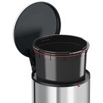 Hailo poubelle à pédale harmony m 12 l acier inoxydable