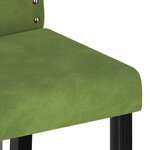 vidaXL Chaises à manger lot de 2 vert clair velours