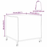 vidaXL Housse pour mobilier d'extérieur 74 x 74 x 60 cm