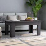 vidaXL Table basse Gris 100 x 60 x 42 cm Aggloméré