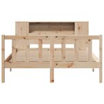 vidaXL Lit bibliothèque sans matelas 140x190 cm bois de pin massif