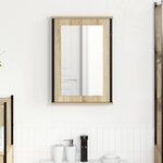 vidaXL Armoire Miroir de Salle de Bain Marron 42 x 12 x 60 cm