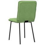 vidaXL Chaises à manger lot de 4 vert clair velours