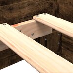vidaXL Cadre de lit sans matelas chêne fumé 90x190cm bois d'ingénierie