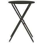 vidaXL Table bistrot Anthracite Ø 50 x 71 cm Acier revêtu de poudre