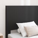 vidaXL Cadre de lit avec rangement et tête de lit Noir 90 x 190 cm