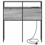 vidaXL Tête de lit de rangement Sonoma gris 75 cm Bois d'ingénierie