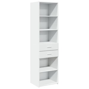 vidaXL Buffet haut blanc 50x42 5x185 cm bois d'ingénierie