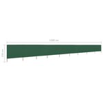 vidaXL Paravent 9 panneaux Tissu 1200 x 120 cm Vert