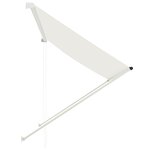 vidaXL Auvent rétractable 200x150 cm Crème