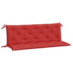 vidaXL Coussins de banc jardin lot de 2 rouge 150x50x7 cm tissu Oxford