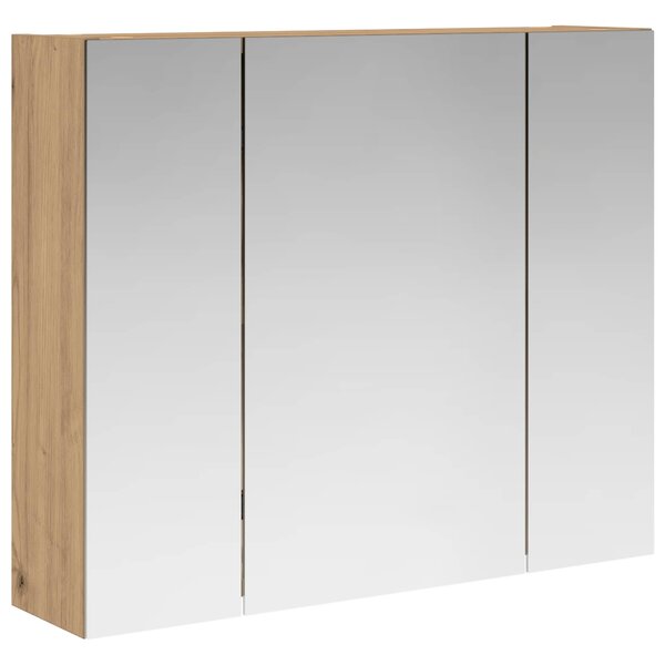 vidaXL Armoire Miroir de Salle de Bain Chêne artisan 60 x 14 5 x 50 cm