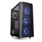 THERMALTAKE Boitier PC Moyen tour ATX - Versa J24 TG RGB - Verre trempé - 3x120mm RGB + 1x120mm - Noir