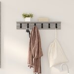 vidaXL Porte-manteau mural Sonoma gris 60 x 10.5 x 10.5 cm