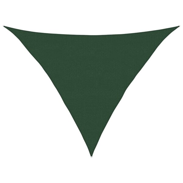 vidaXL Voile d'ombrage 160 g/m² Vert foncé 5x5x6 m PEHD