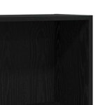 vidaXL Meuble à Livres Noir 60 x 24 x 76 cm Bois d'ingénierie