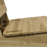 vidaXL Chaises de jardin lot de 2 60x64x70 5 cm bois de pin imprégné