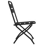 vidaXL Chaise de jardin pliante 2 Pièces Anthracite 42 x 52 x 82 cm