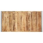 vidaXL Table à manger 200x100x75 cm Bois de manguier massif brut
