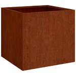 vidaXL Jardinières 2 Pièces 49x47x46 cm acier corten