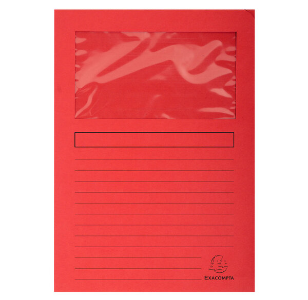 Pt 10 chemises à fenêtre SUPER ass 10c. EXACOMPTA