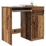 vidaXL Bureau vieux bois 86x49x76 cm bois d'ingénierie
