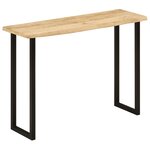 vidaXL Table console à live edge 105x33x76 cm bois de manguier massif