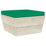 Vidaxl salon de jardin palette 3 pièces avec coussins épicéa imprégné