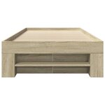 vidaXL Cadre de lit sans matelas chêne sonoma 75x190 cm
