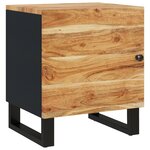 vidaXL Table de chevet 40x33x46 cm Bois d'acacia massif