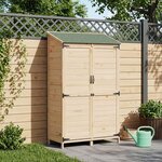 vidaXL Abri de jardin Naturel 106 5 x 56 x 176 cm Bois de Sapin Massif