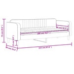 vidaXL Lit de jour avec matelas noir 80x200 cm velours