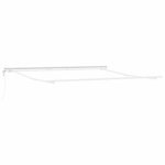 vidaXL Cadre d'auvent Blanc 500 × 350 cm Aluminium