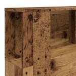 vidaXL Armoire de tête de lit vieux bois 160x18 5x103 5 cm