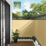vidaXL Écran de balcon Sable 110 x 600 cm Tissu Oxford