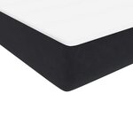 vidaXL Sommier à lattes de lit avec matelas noir 80x220 cm velours