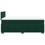 vidaXL Sommier à lattes de lit et matelas Vert foncé 120x200cm Velours