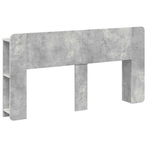 vidaXL Cabinet de Tête de Lit Gris béton Bois d'ingénierie