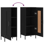 vidaXL Buffet Noir 34 5x34x90 cm Bois d'ingénierie