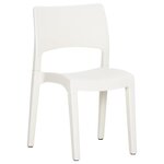 vidaXL Chaises de jardin lot de 2 Blanc Polypropylène