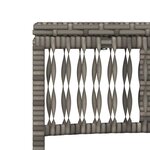 vidaXL Chaises longues lot de 2 avec table gris résine tressée