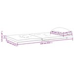 vidaXL Coussins de chaise adirondack lot de 2 rouge tissu oxford