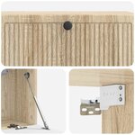 vidaXL Meuble TV mural Chêne Sonoma 98 x 31 x 30 cm Bois d'ingénierie