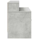 vidaXL Tables de chevet avec tiroir 2 Pièces gris béton 51x31x47 cm
