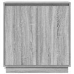 vidaXL Buffet LED Gris Sonoma 71 x 34 5 x 75 cm Bois d'ingénierie