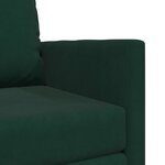 vidaXL Canapé-Lit Vert foncé 74 x 77 x 81 cm Velours