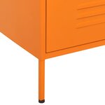 vidaXL Commode Orange 80x35x101 5 cm Acier