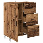vidaXL Buffet Bois Ancien 69 5 x 34 x 90 cm Bois d'ingénierie et fer