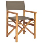 vidaXL Chaise de directeur 100  Polyester Teck Solide